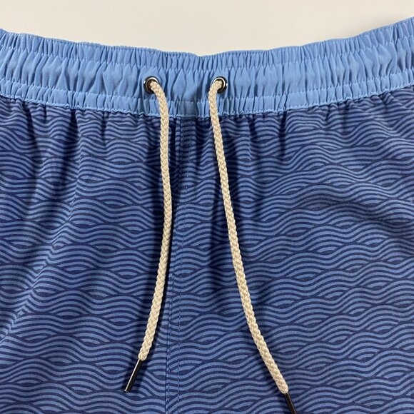 Fair Harbor Bayberry Blue Wave Swim Trunks Men's XL Lined Waves Shorts Suit - Picture 3 of 13